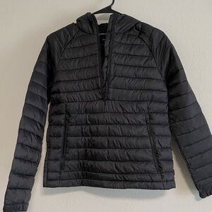 Everlane Women's ReNew Lightweight Half Zip Jacket Puffer